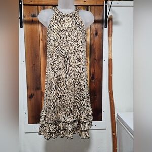 MSK Animal Print Maxi Skirt